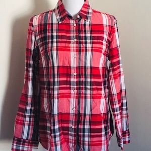 Tommy Hilfiger Plaid Button Up